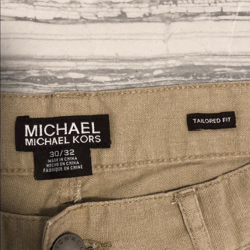 Men’s Michael Kors Linen Blend Pants